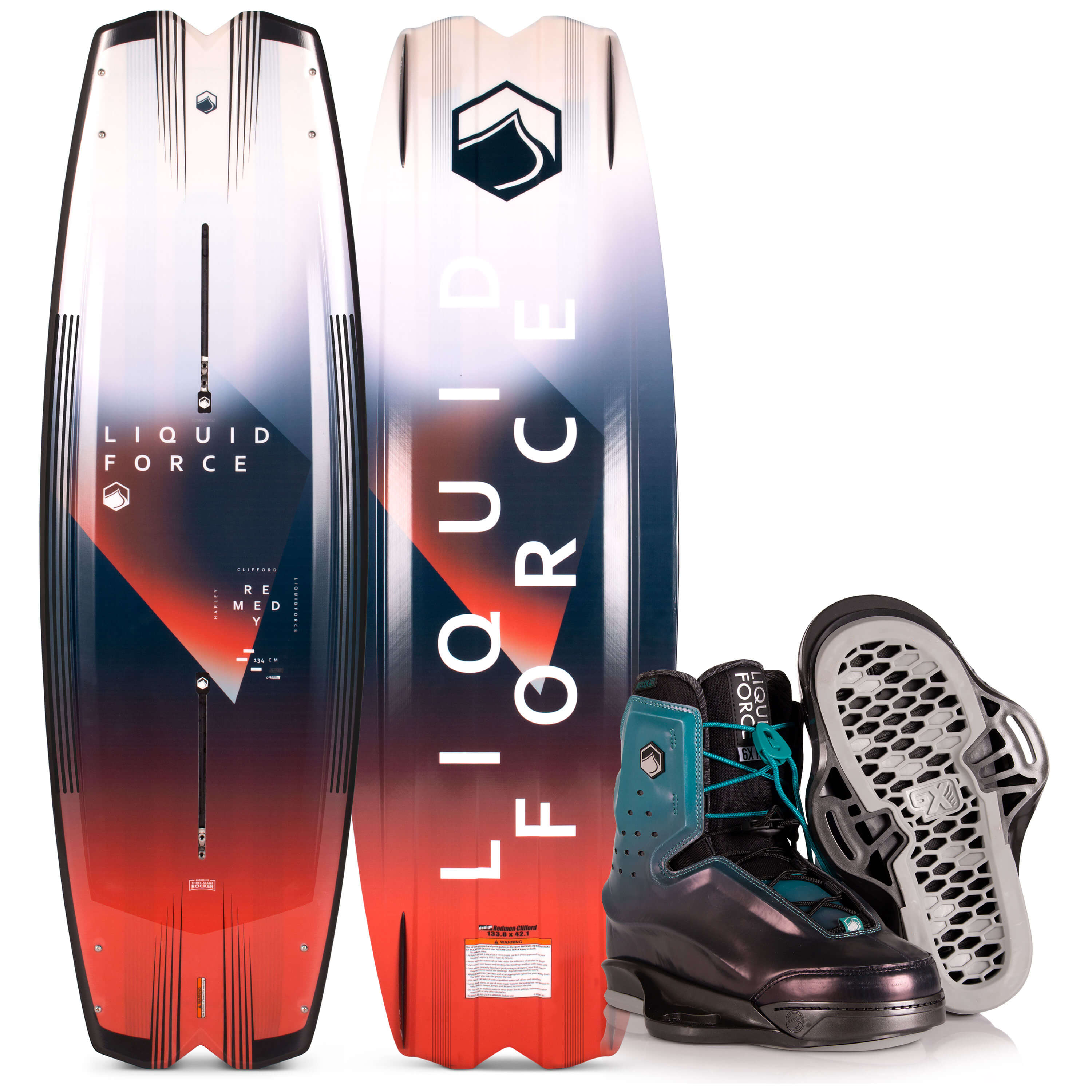 2020 Liquid Force Aero Remedy / Riot 6X Wakeboard Package