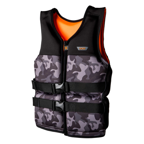 2025 Ronix Neptune - Capella 3.0 - Boy's US/CA CGA Life Vest - Black - Jr (75-105bs)