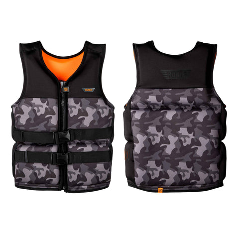 2025 Ronix Neptune - Capella 3.0 - Boy's US/CA CGA Life Vest - Black - Jr (75-105bs)