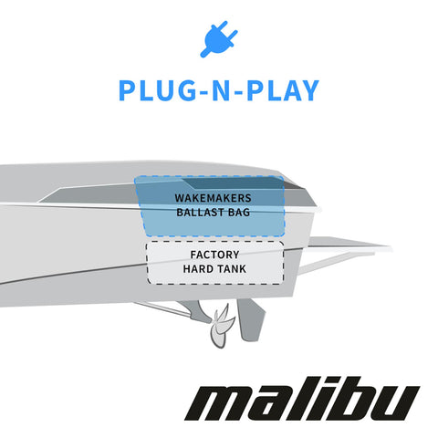 WakeMAKERS 2017-2020 Malibu M235 Rear w/Hi-FLO Plug and Play Rear Factory Ballast Upgrade