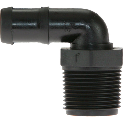 WakeMAKERS 1" Thread x 3/4" Hose Barb Elbow