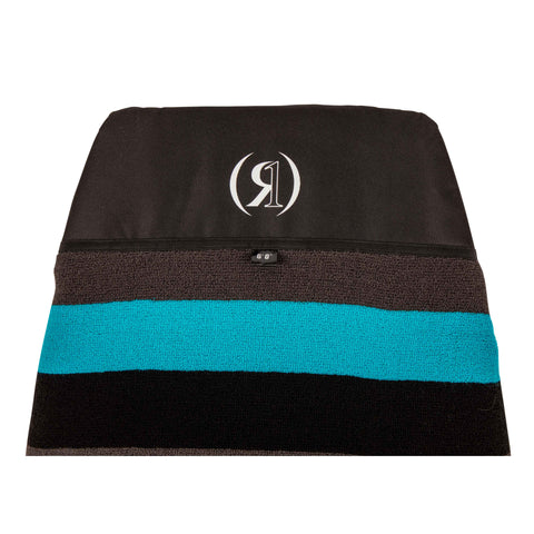 Ronix Surf Sock - Wide Nose - Aqua Blue/ Black / Grey - Up To 6'