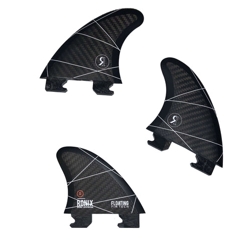 Ronix Floating Fin-S 2.0 Tool-Less Fiberglass - 3 pack ( 2-3.5" Outer & 1-3" Center)