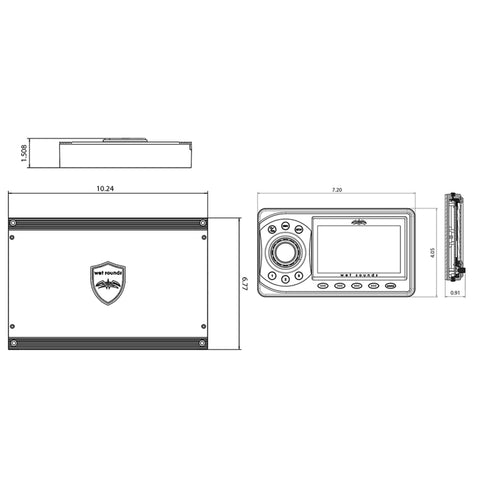 Wet Sounds WS-MC-1 Marine Media Center Source Unit